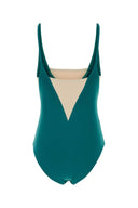 Eres Teal Green Stretch Nylon Entrevue Swimsuit