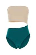Eres Two Tone Stretch Nylon Double Swimsuit