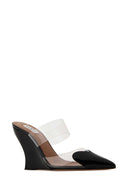 Alaia Two Tone Pvc And Leather Le Coeur Mules