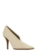 Alaia Ivory Leather Pumps