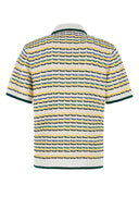 Casablanca Embroidered Cotton Polo Shirt