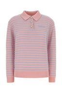 Casablanca Embroidered Wool Blend Polo Shirt
