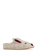 Bode Grey Fabric Rabbit Slippers
