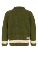Bode Green Crochet Marsh Shirt