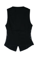 Pinko Gardener Gilet Blk Blk Denim