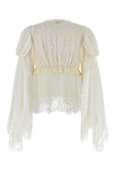 Chloe White Satin Blouse