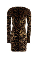 Dolce & Gabbana Printed Velvet Dress