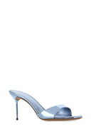 Sabot Lidia in pelle azzurra Paris Texas