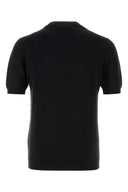 Fedeli Black Cotton Sweater