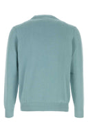 Fedeli Light Blue Cotton Sweater
