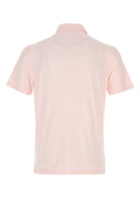 Fedeli Light Pink Stretch Cotton Polo Shirt