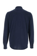 Fedeli Navy Blue Piquet Shirt