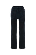Mother Dark Blue Stretch Denim Rambler Jeans