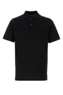 Prada Black Piquet Polo Shirt