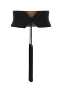 Alaia Black Viscose Belt