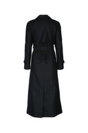Harris Wharf London Women Long Raglan Trench Light Pressed Wool