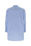 Oriane Cerulean Blue Poplin Oversize Shirt