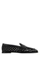 Stuart Weitzman Black Leather Spencer Loafers