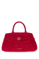 Manu Atelier Red Suede Le Cambon 25 Handbag