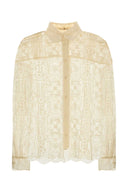 Ermanno Scervino Ivory Lace Shirt