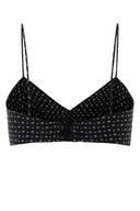 Ermanno Scervino Printed Silk Crop Top