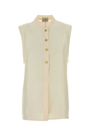 Le Kasha Cream Silk Shirt