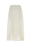 Le Kasha White Linen Skirt