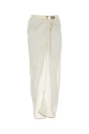 Le Kasha White Linen Skirt