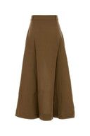 Le Kasha Brown Linen Skirt