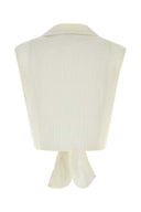 Le Kasha Ivory Linen Sanabog Shirt