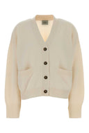 Le Kasha Ivory Cashmere Cardigan