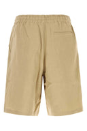 Le Kasha Beige Linen Bermuda Shorts
