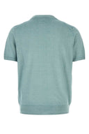 Canali Light Blue Knit T Shirt