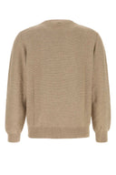 Canali Camel Cotton Blend Sweater