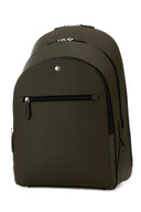 Montblanc Olive Green Leather Sartorial Backpack