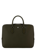 Montblanc Olive Green Leather Sartorial Briefcase