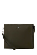 Montblanc Olive Green Leather Sartorial Clutch