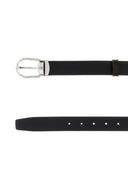 Montblanc Black Leather Reversible Belt