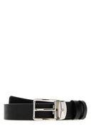Montblanc Black Leather Reversible Belt