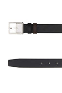 Montblanc Black Leather Reversible Belt
