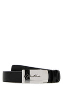 Montblanc Black Leather Reversible Belt
