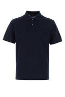 Prada Navy Blue Piquet Polo Shirt