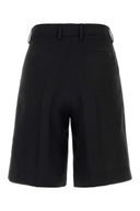 Pt Torino Slate Viscose Blend Simone Bermuda Shorts
