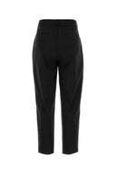 Pt Torino Black Stretch Cotton Blend Daisy Pant