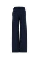 Pt Torino Navy Blue Stretch Jersey Lorenza Palazzo Pant