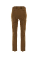 Pantalone New York Pt Torino in cotone elasticizzato marrone