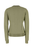 Fendi Sage Green Stretch Viscose Blend Cardigan