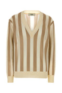 Fendi Embroidered Silk Blend Sweater