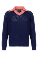 Fendi Navy Blue Cotton Polo Shirt