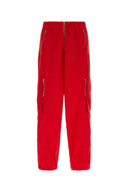 Fendi Red Nylon Joggers